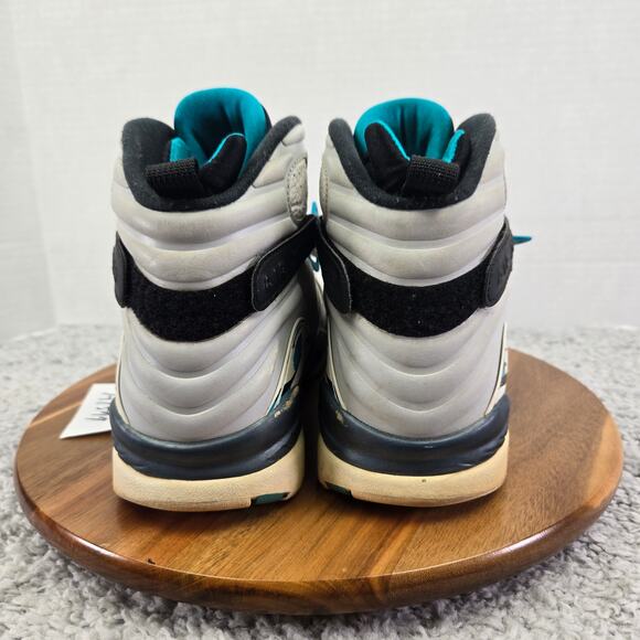 Jordan 8 Retro South Beach 2018 White Turbo Green Sneakers Mens 10 305381-113 - Picture 2 of 12